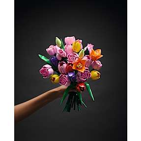 LEGO Botanicals buket m. pink roser 10374 + tulipaner 11501
