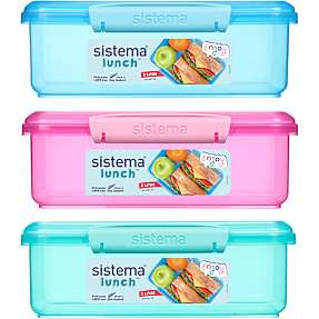 Sistema Lunch madkasse - 2 liter - flere varianter - assorteret