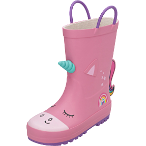 VRS børne gummistøvler med unicorn str. 22 - pink