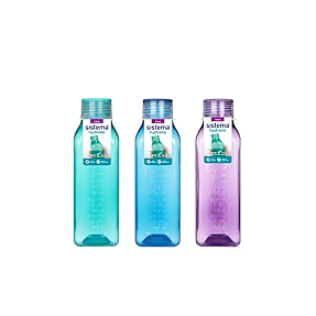 Sistema Square drikkeflaske (725ml) - flere varianter - assorteret