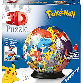 Pokémon 3D puslespil - 72 brikker