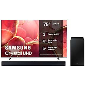 Samsung TV 75" TU75U8005F + HW-B46CF Soundbar