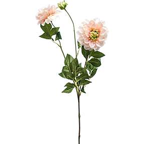 Kunstig blomsterstilk dahlia - råhvid