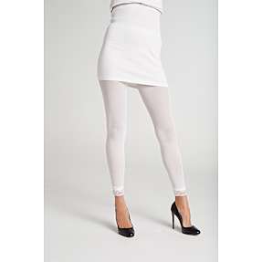 VRS dame capri leggings med blonde str. L/XL - hvid