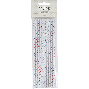 Salling sugerør 10-pak - hvid
