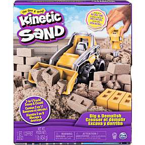 Kinetic sand - sæt med gravko og værktøj