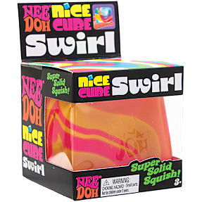 Needoh Nice Cube Swirl squish-legetøj – flere varianter - assorteret