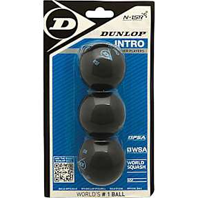 Dunlop Intro squashbolde 3-pak
