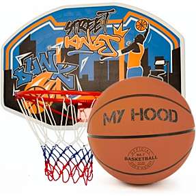 My hood basketkurv på plade med bold (e)
