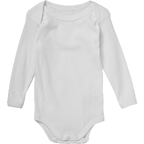 808 baby body langærmet str. 50 - hvid