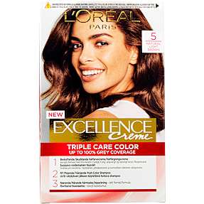 Triple Care Color permanent hårfarve 5 Natural Light Brown