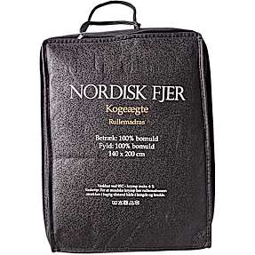 Nordisk Fjer kogeægte rullemadras - 140x200 cm