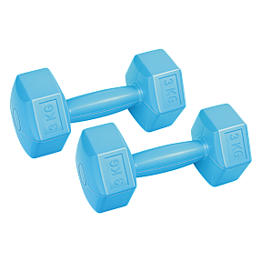 Active Sports Gear Pro håndvægt 3 kg - 2-pak