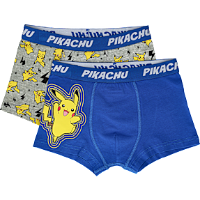 Pokemon 2-pak boxershorts str. 98/104 - blå