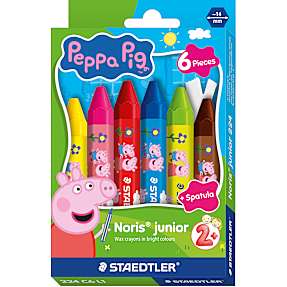 Staedtler gurli gris voksfarver 6 stk - flere varianter - assorteret