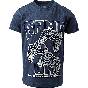 VRS børne T-shirt str. 110/116 - blå