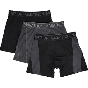 Marathon 3-pak boxershorts str. 13-15 - sort