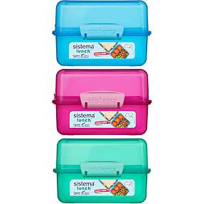 Sistema Lunch madkasse - 1,4 liter - flere varianter - assorteret