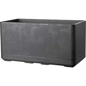 Cosmo aflang plantekasse 78x38x38 cm - antracit
