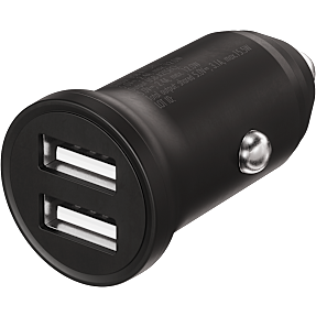 X2O 2x12W dobbelt billader USB-A/A - Sort