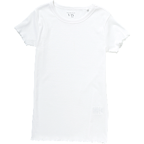 VRS teen rib T-shirt str. 158/164 - hvid