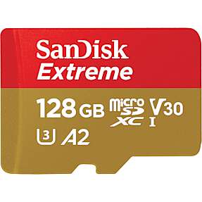 Sandisk microsdxc extreme hukommelseskort - 128gb 170mb/s