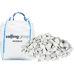 Hvide granitskærver 11-16 mm bigbag 1500 kg
