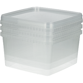 Condibøtter med låg 3100 ml - 3-pak