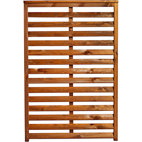 Nordic Fence Nova teak hegn - grundmalet