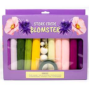 Crepe DIY blomstersæt
