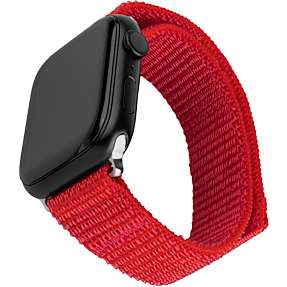 Fixed Nylon Sporty Strap nylonrem til Apple Watch - rød