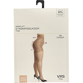 VRS dame strømpebukser magic lift str. 42-46 - ambre