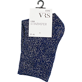 VRS dame glimmerstrømper str. onesize - navy