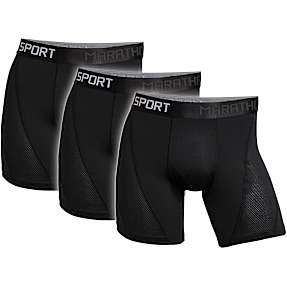 Marathon herre 3-pak sports tights str. M - sort