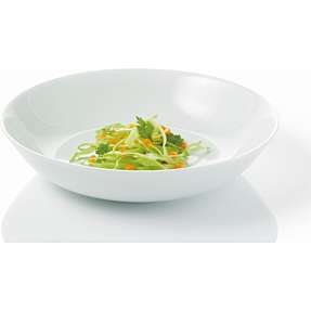 Atelier suppetallerken - hvid - Ø: 21 cm