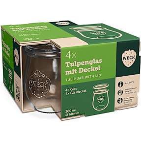 Weck konisk sylteglas 4-pak - 200 ml