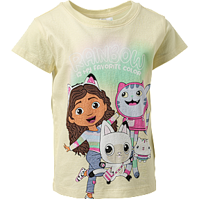 Gabbys Dukkehus T-shirt str. 122/128 - gul