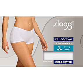 Sloggi dame shorts str. 40 - hvid