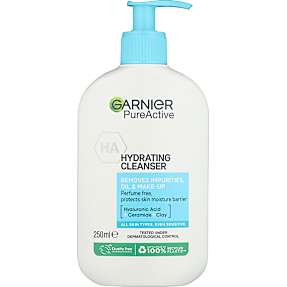 Hydrating ansigtsrens m. hyaluronsyre, ceramid og ler