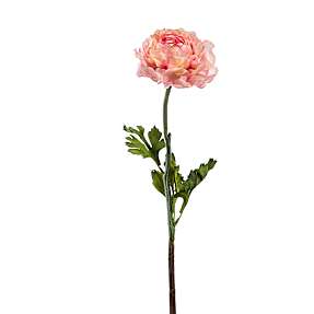 Ranunkel pink kunstig blomsterstilk