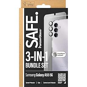 PanzerGlass 3-i-1 skærmbeskyttelse Samsung Galaxy NEW A55 5G