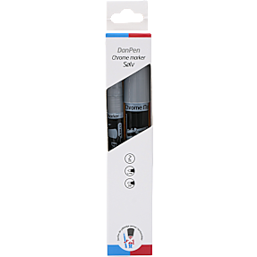 Danpen marker sølvfarvet 2-pak