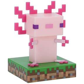 Minecraft Axolotl lampe - lyserød