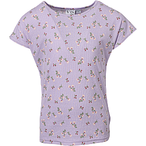 VRS børne T-shirt str. 110/116 - lilla