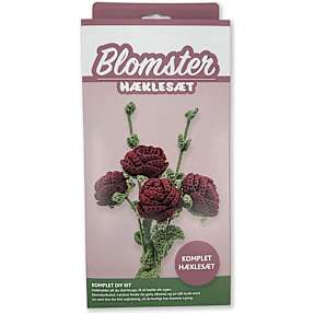 DIY hæklet buket - rose