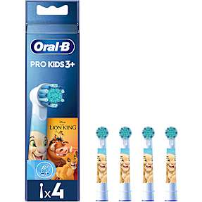 Oral-B Pro Kids 3+ tandbørstehoveder 4-pak - Løvernes Konge