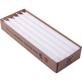 Windsor kronelys H: 30 cm 10-pak - hvid