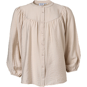 VRS dame bluse med 3/4 ærmer str. XL - beige