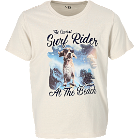 VRS børne T-shirt str. 110/116 - beige