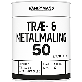 Træ- og metalmaling 50 0,75 liter - modehvid